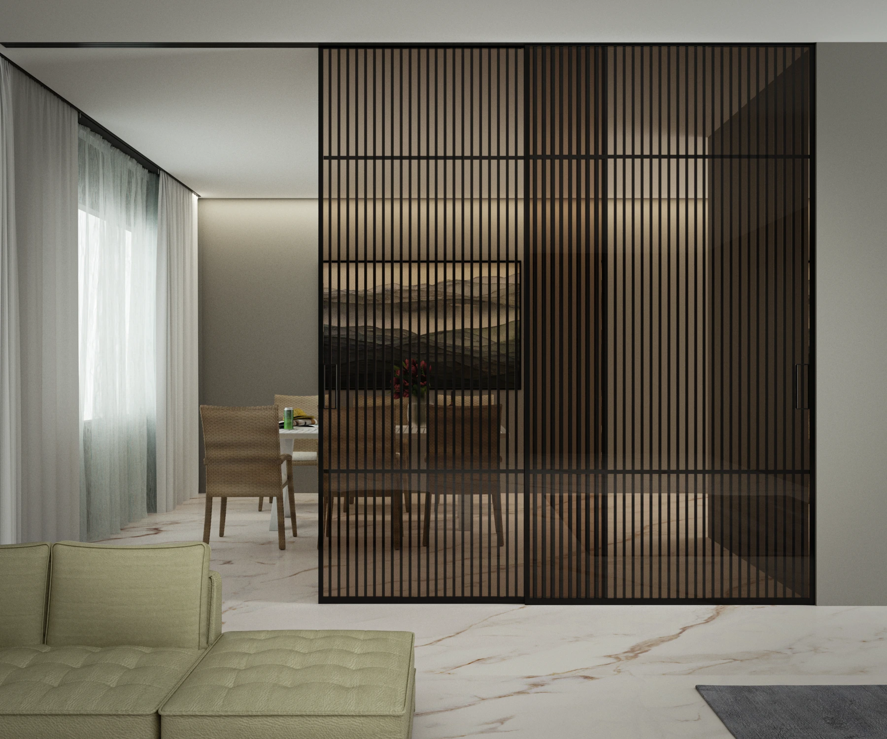 canvas partition